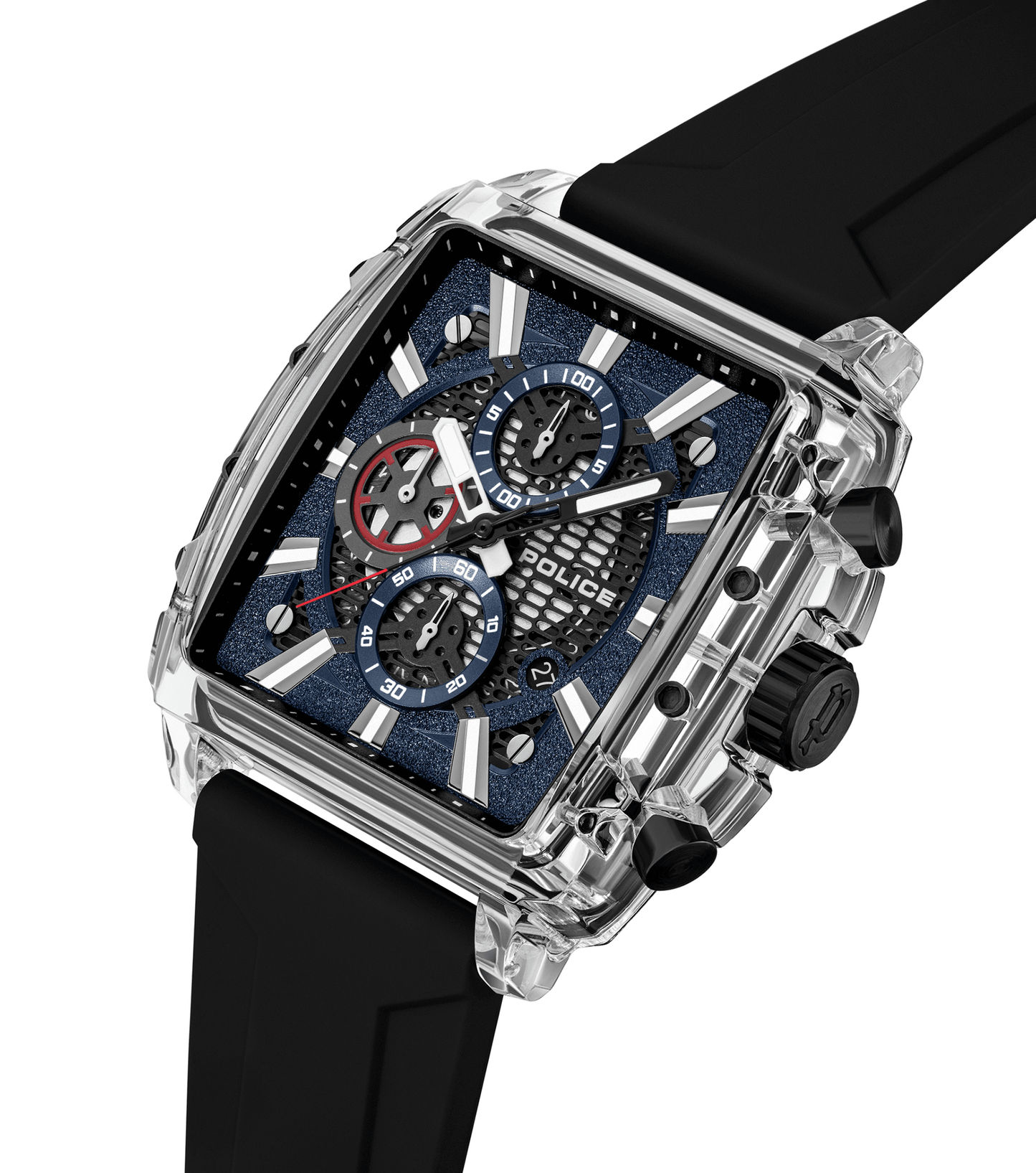 Police Clout Octet PEWGO00776X1 Herrenuhr Transparent • Quarz-Chronograph • 8 austauschbare Armbänder, Bild 5