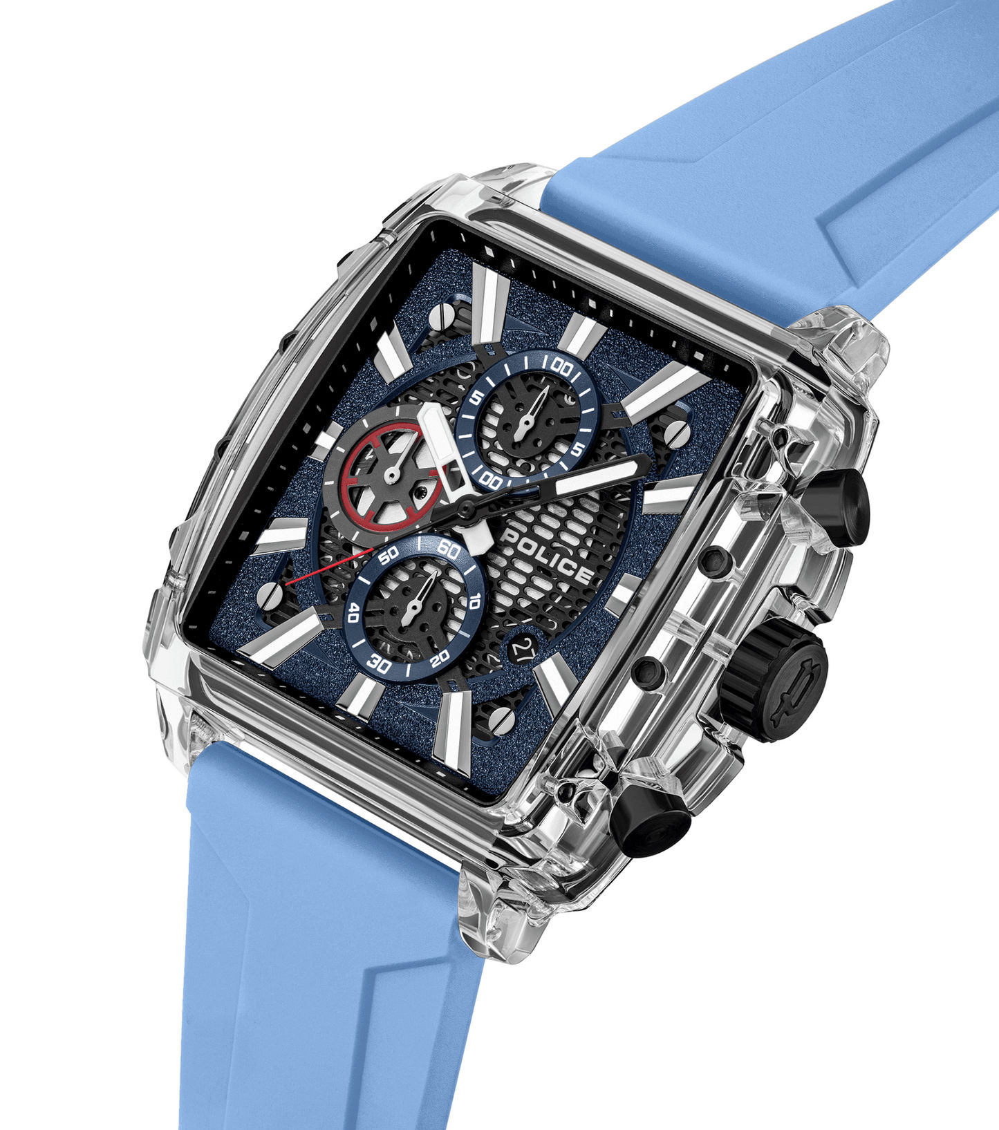 Police Clout Octet PEWGO00776X1 Herrenuhr Transparent • Quarz-Chronograph • 8 austauschbare Armbänder, Bild 21