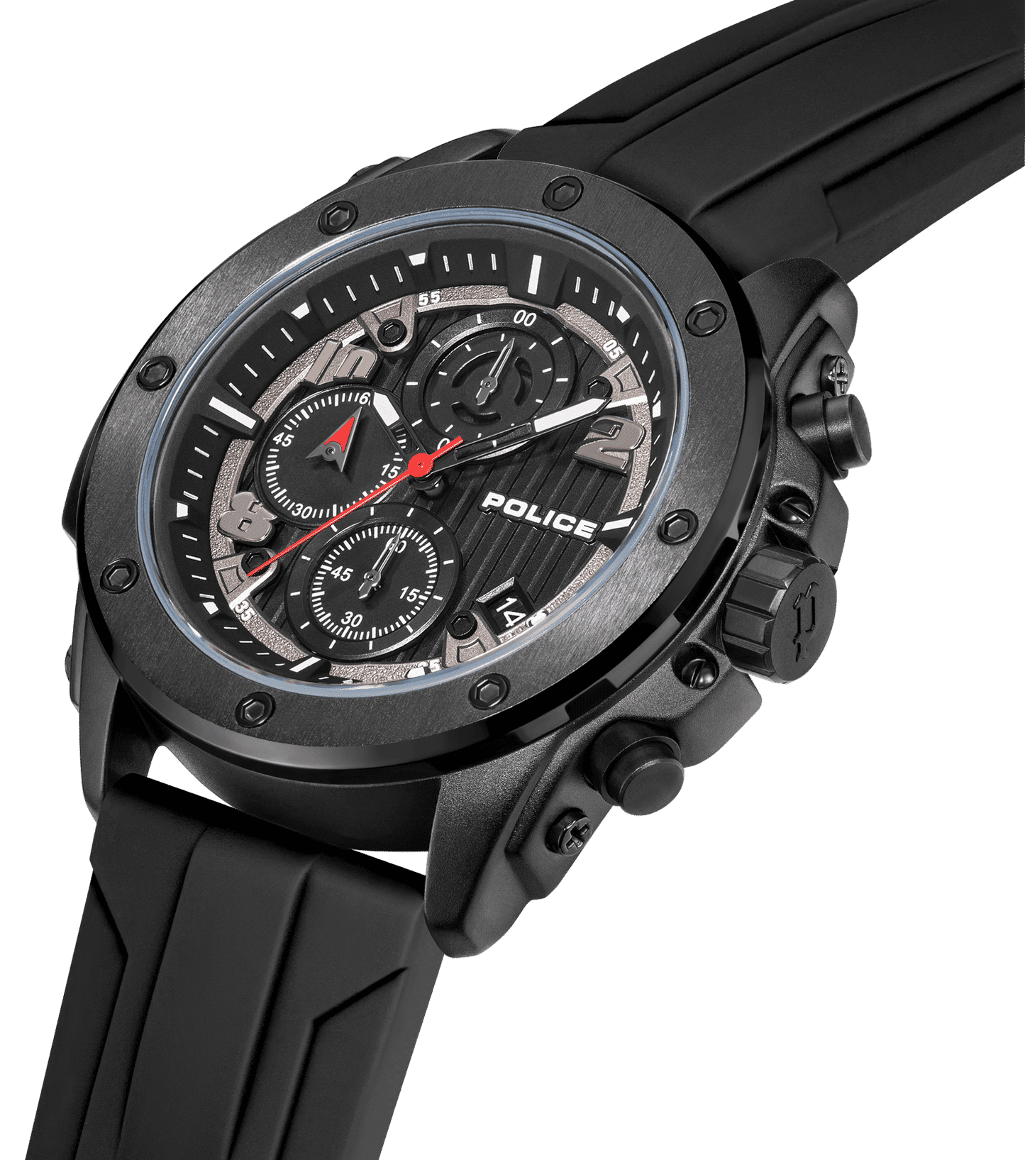 Police Clout Orb PEWGO00777X1 Herrenuhr Blau • Chronograph • Austauschbare Armbänder, Bild 5