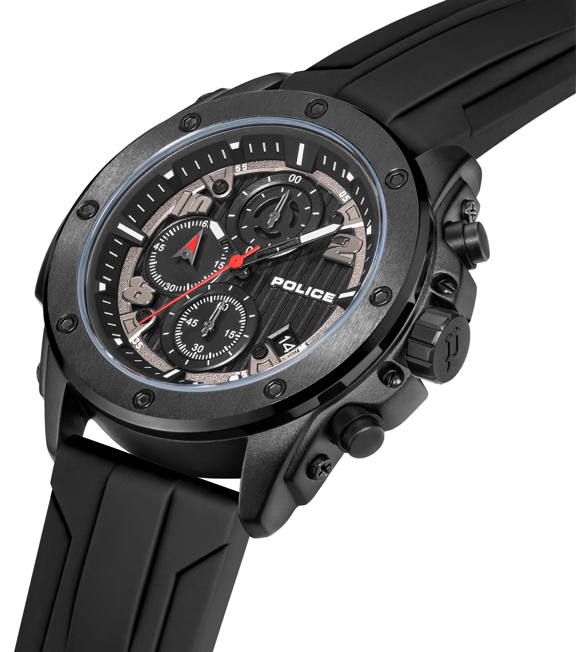 Police Clout Orb PEWGO00777X1 Herrenuhr Blau • Chronograph • Austauschbare Armbänder, Bild 5
