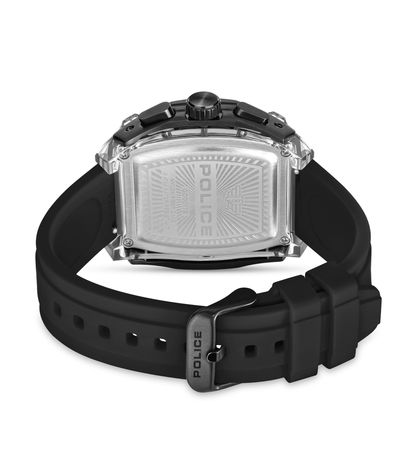 Police Clout Tank PEWGO00778X2 Herrenuhr Schwarz • Quarz-Chronograph • Set mit 4 Armbändern, Bild 3