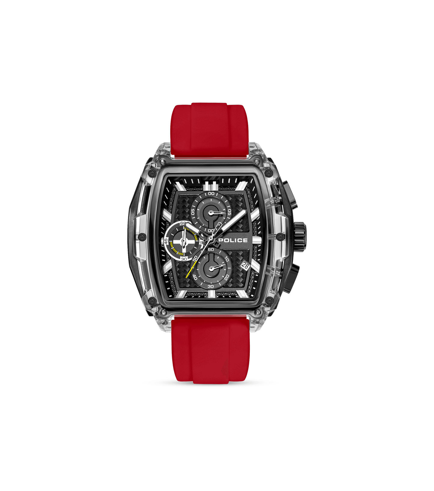 Police Clout Tank PEWGO00778X4 Herrenuhr Schwarz • Quarz-Chronograph • 8 Wechselarmbänder, Bild 17