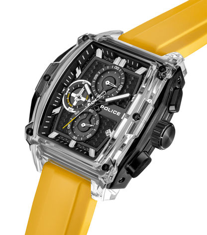 Police Clout Tank PEWGO00778X4 Herrenuhr Schwarz • Quarz-Chronograph • 8 Wechselarmbänder, Bild 21