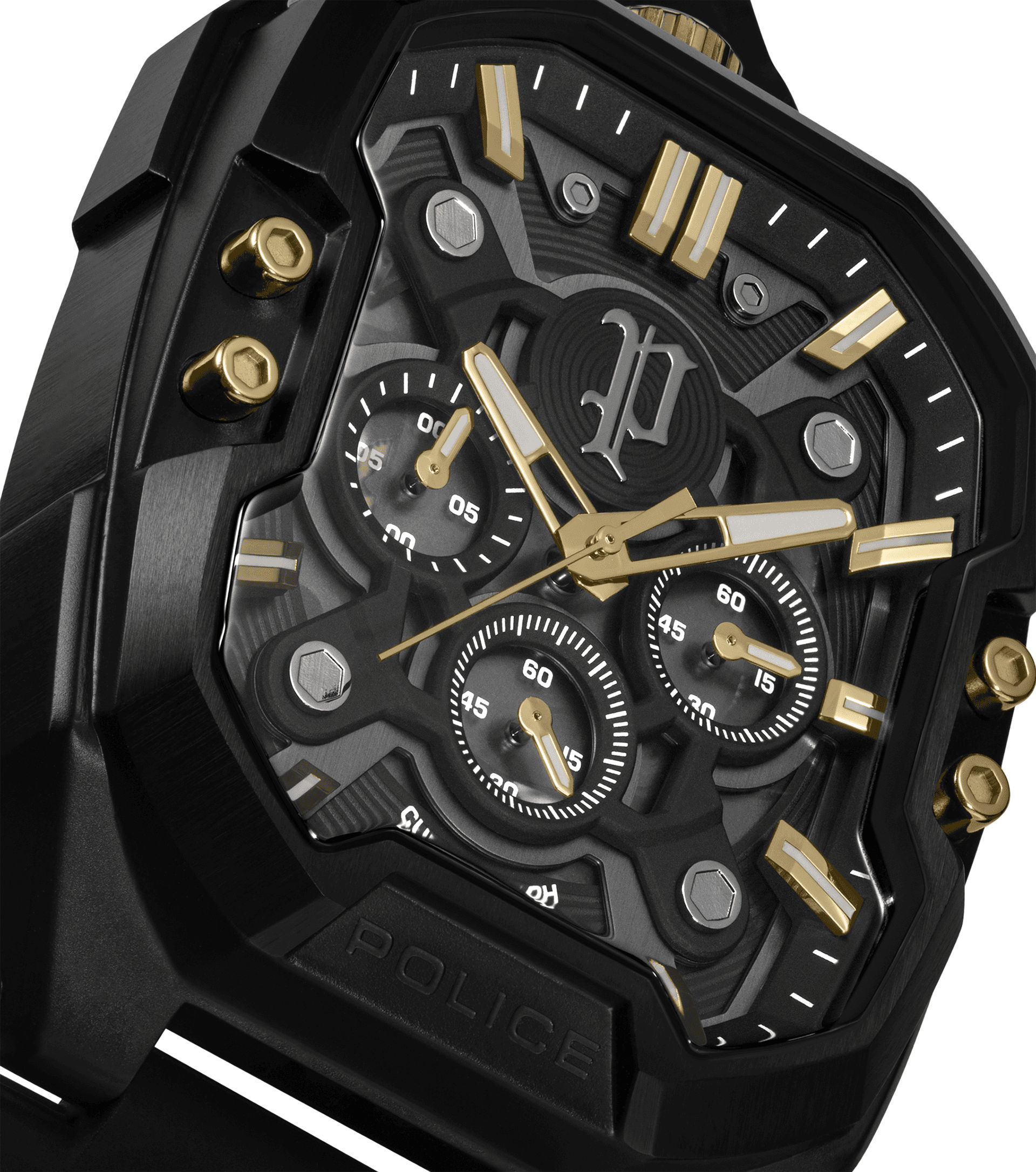 Police Bullhead PEWGO0092204 Herrenuhr Schwarz • Mineralglas • Multifunktion, Bild 4