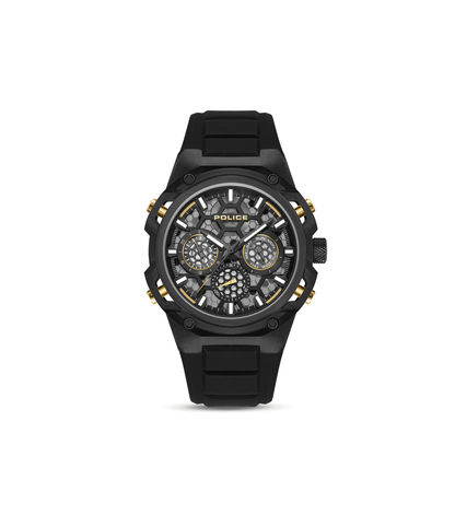 Police Challenger PEWGQ0071901 Herrenuhr Schwarz • Multifunction-Werk • Ionen-beschichtetes Gehäuse