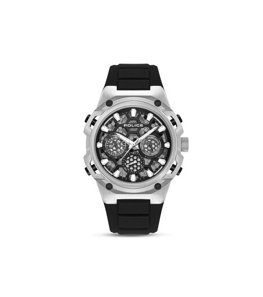 Police Challenger PEWGQ0071902 Herrenuhr Schwarz • Multifunktionswerk • Wochentag- und Datumsanzeige