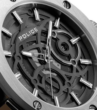 Police DUAL PEWGQ0081901 Herrenuhr Schwarz • Zwei Zifferblätter • Multifunktion, Bild 4
