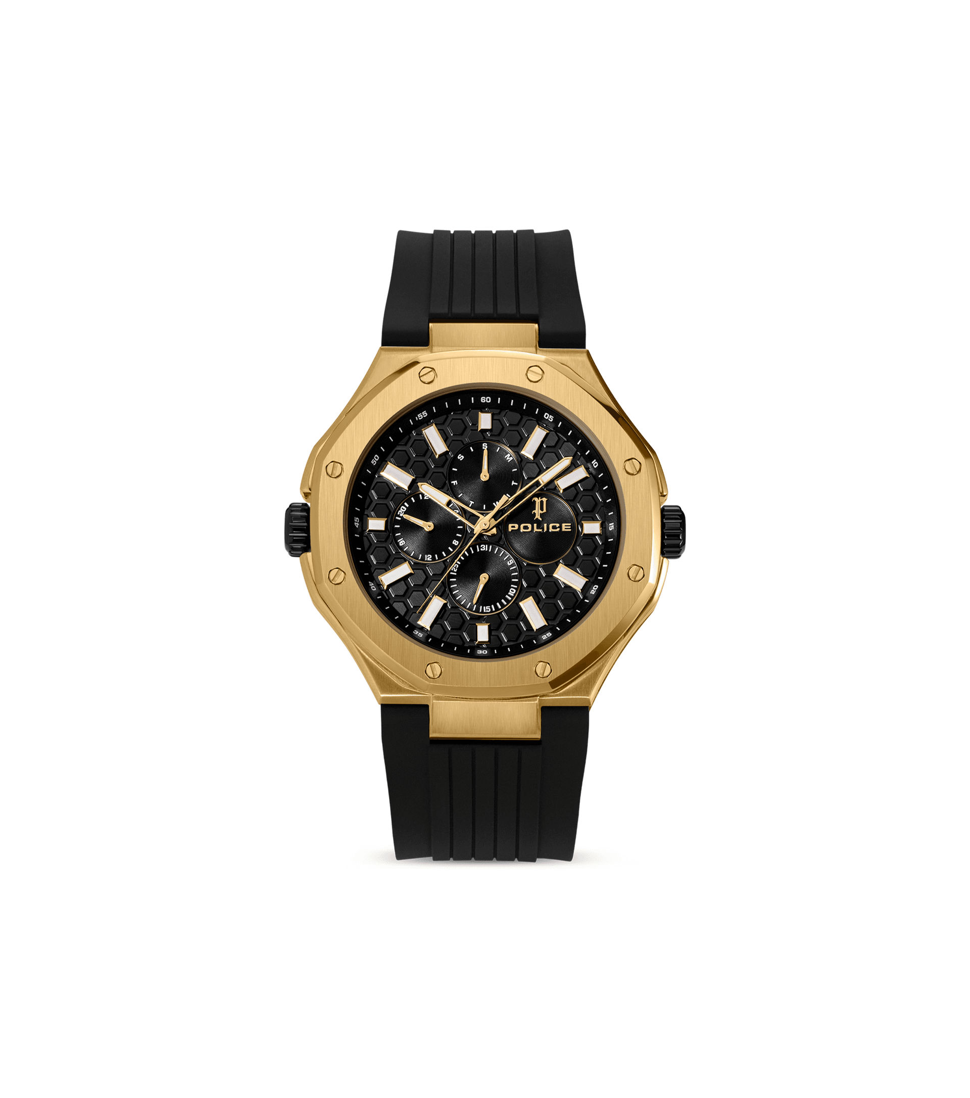 Police DUAL PEWGQ0081901 Herrenuhr Schwarz • Zwei Zifferblätter • Multifunktion, Bild 5