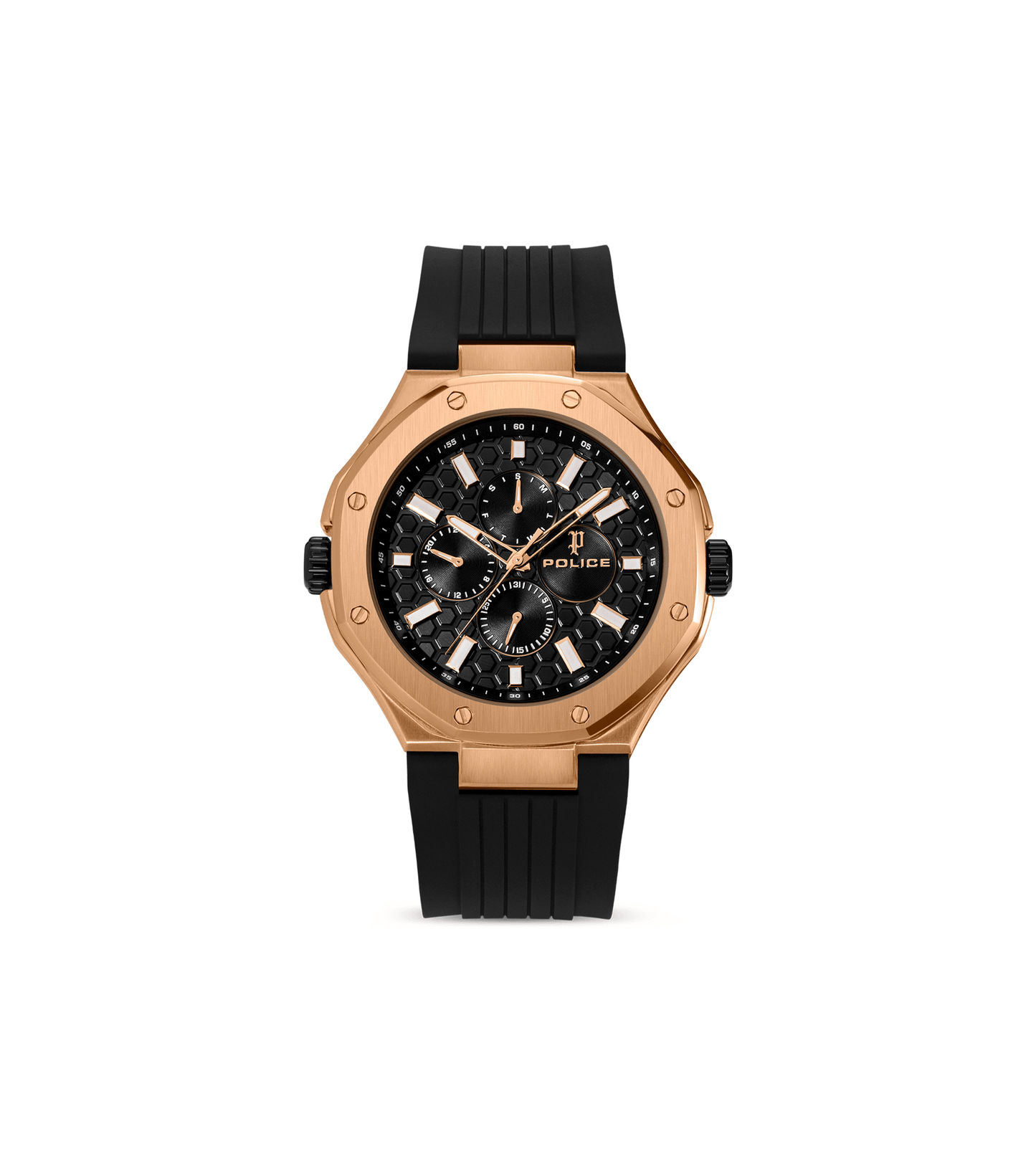 Police DUAL PEWGQ0081902 Herrenuhr Mehrfarbig • Zwei Zifferblätter • Roségold-IP-Beschichtung, Bild 5