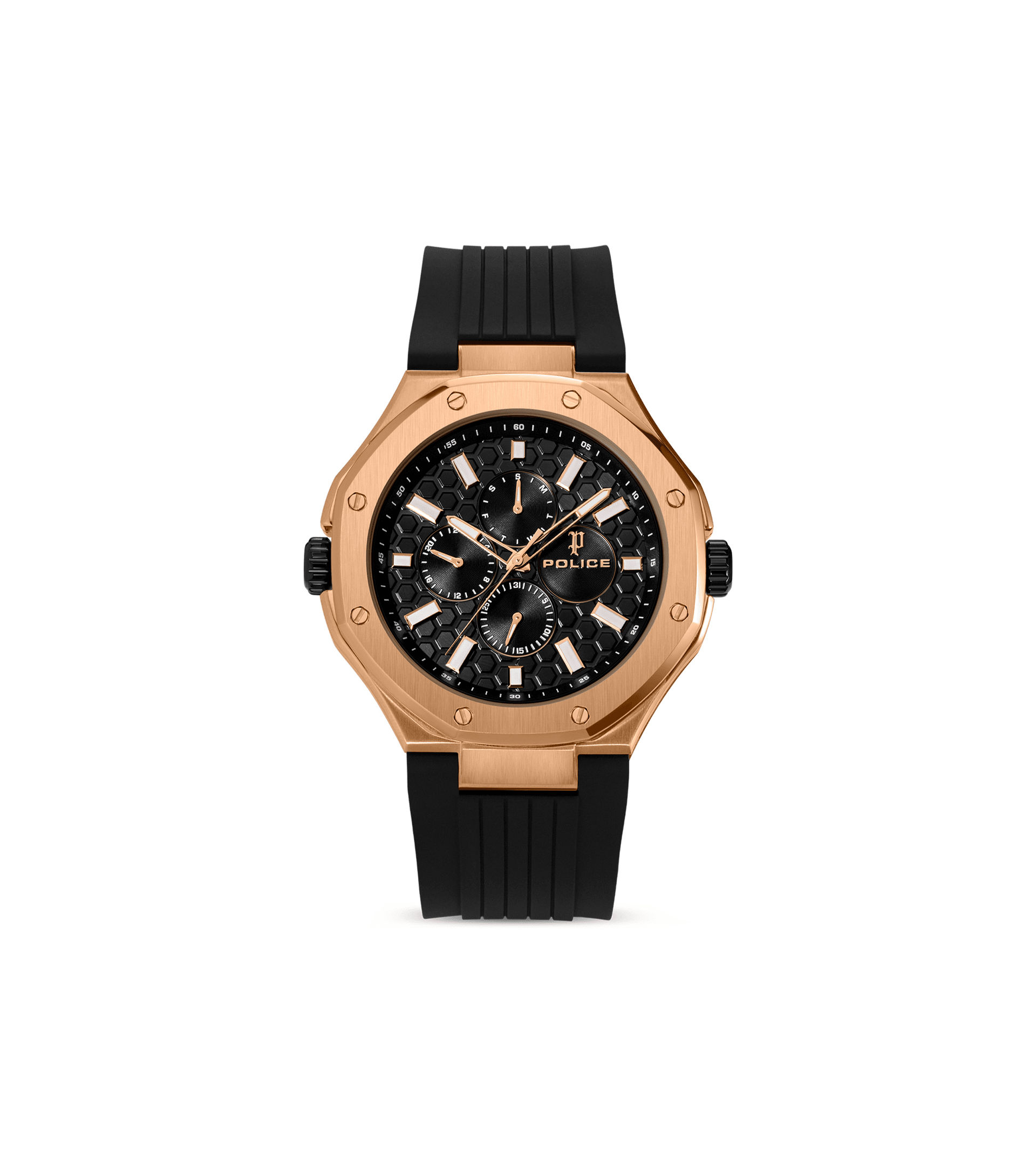Police DUAL PEWGQ0081902 Herrenuhr Mehrfarbig • Zwei Zifferblätter • Roségold-IP-Beschichtung, Bild 5