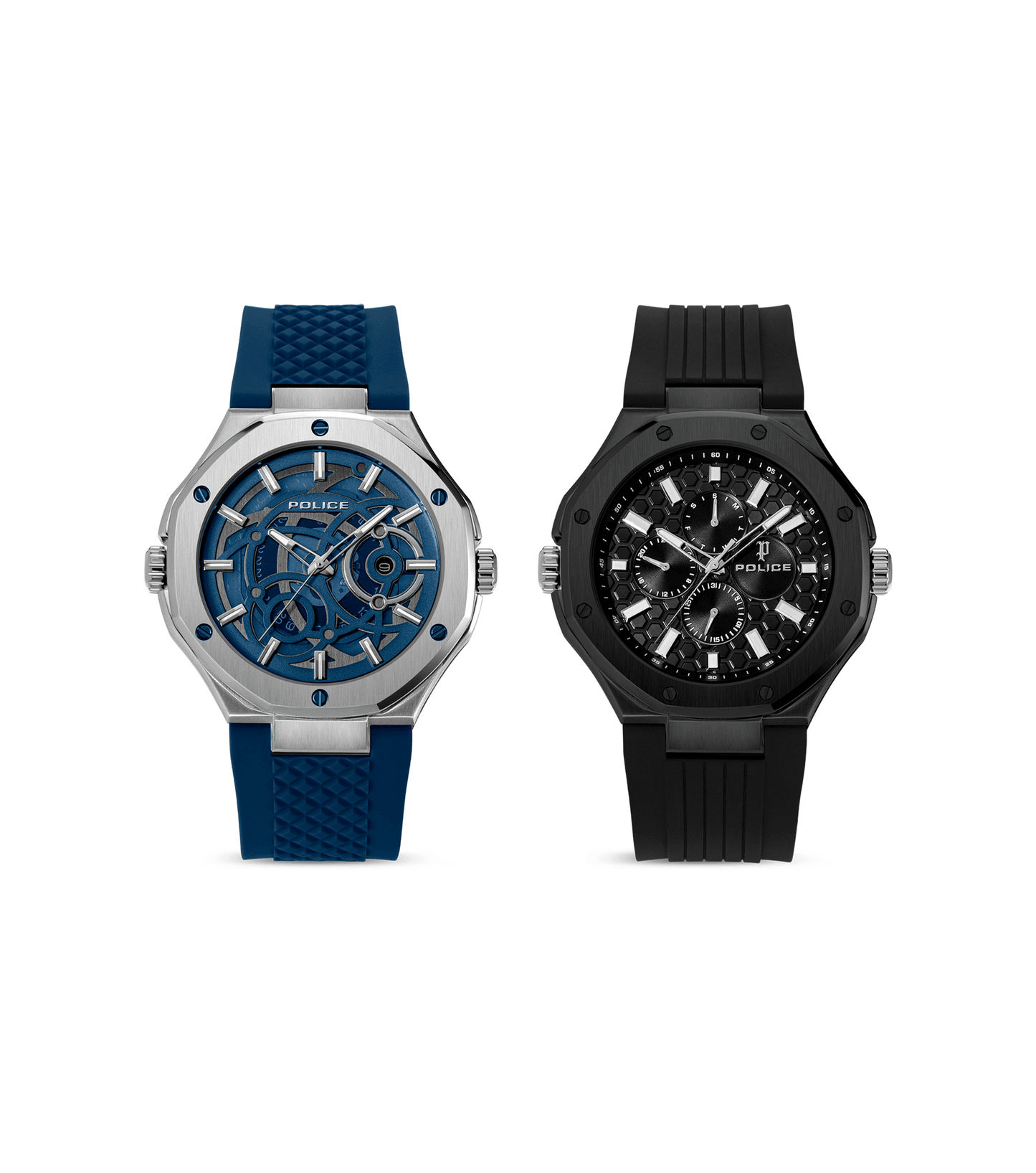 Police DUAL PEWGQ0081903 Herrenuhr Mehrfarbig • Zwei Zifferblätter • Multifunktion, Bild 9