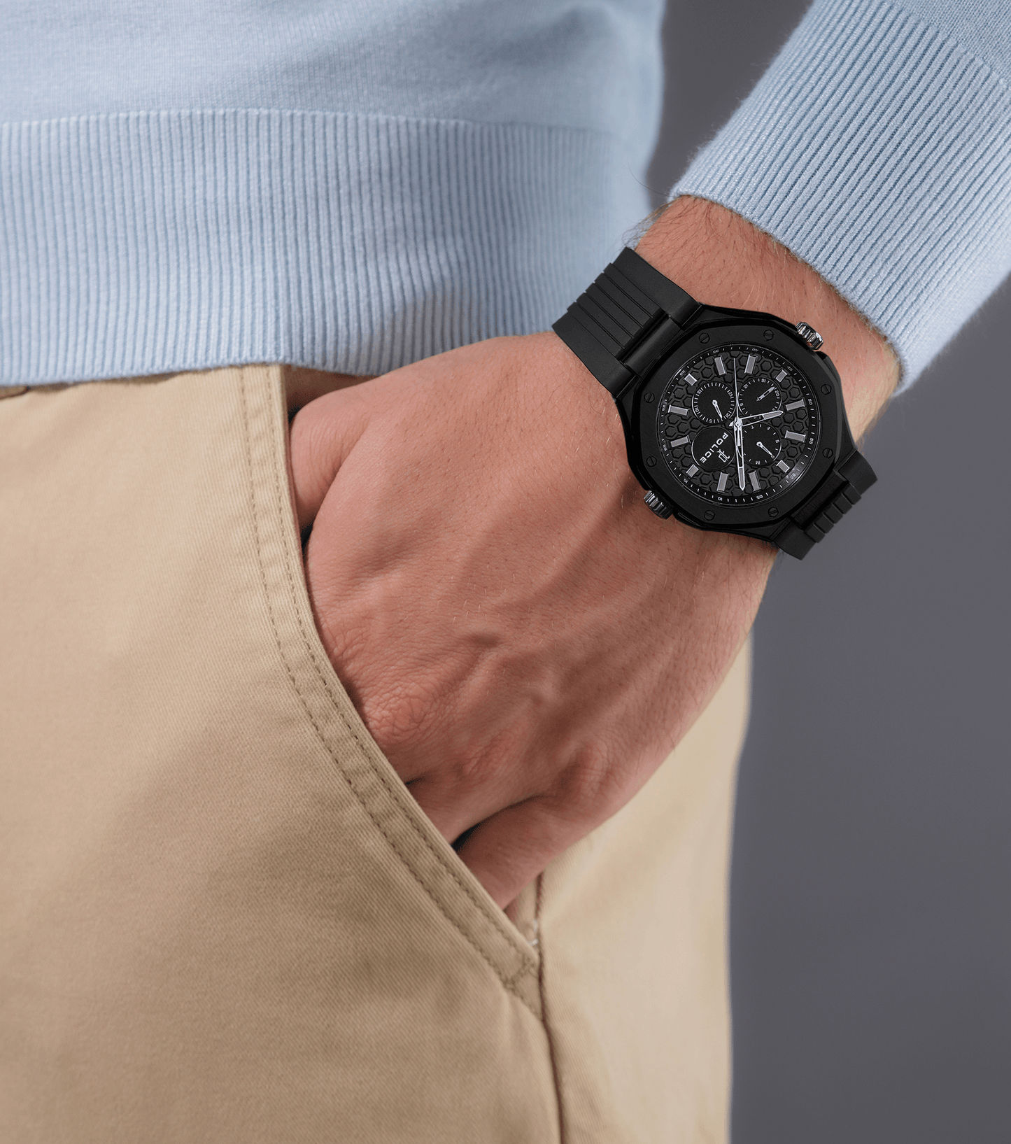 Police DUAL PEWGQ0081903 Herrenuhr Mehrfarbig • Zwei Zifferblätter • Multifunktion, Bild 11