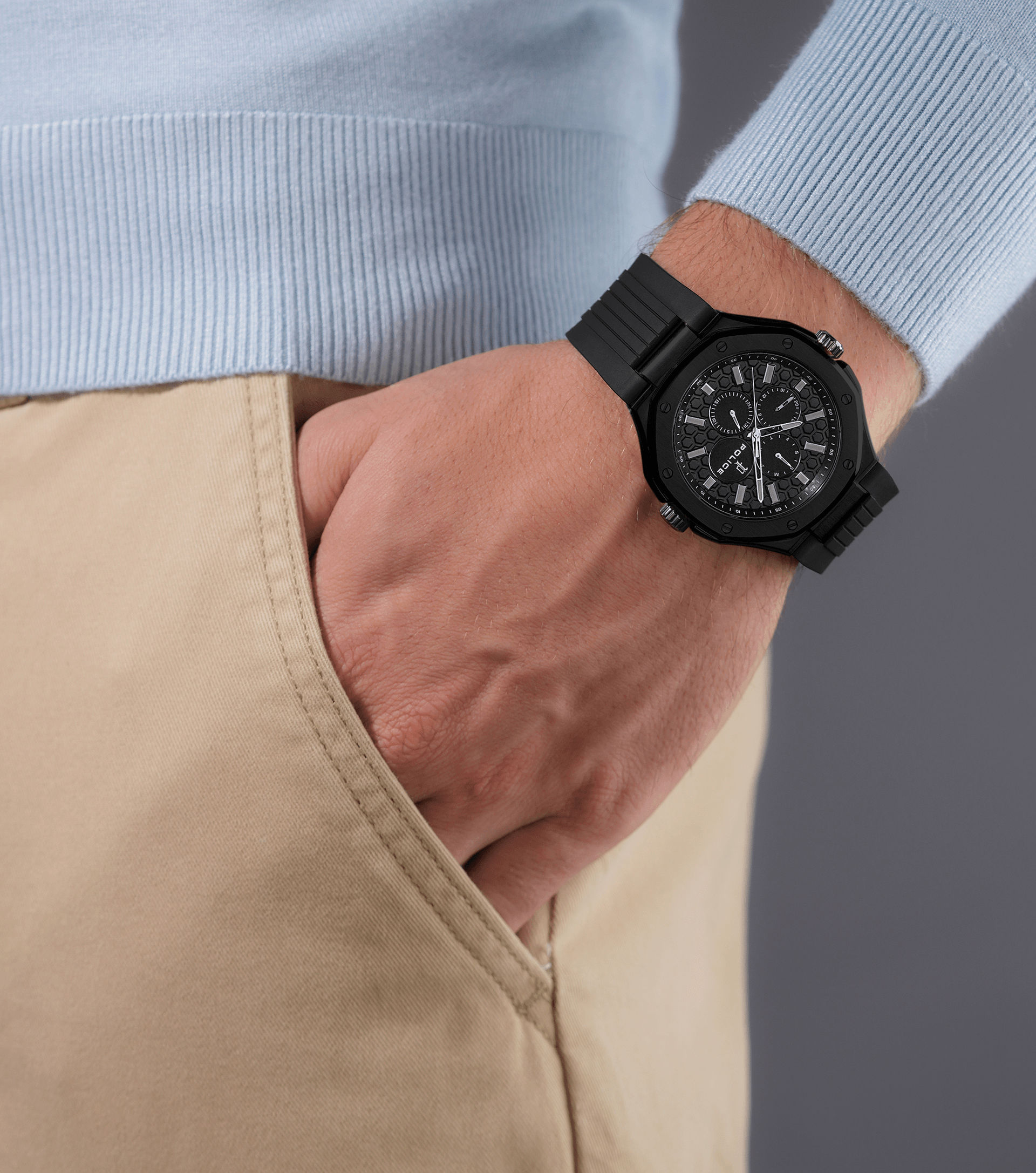 Police DUAL PEWGQ0081903 Herrenuhr Mehrfarbig • Zwei Zifferblätter • Multifunktion, Bild 11