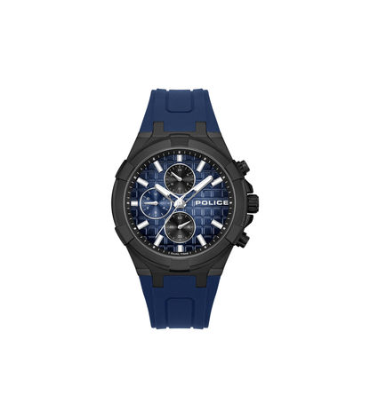 Police Guardian PEWGQ0082001 Herrenuhr Blau • Multifunktion • Silikonarmband