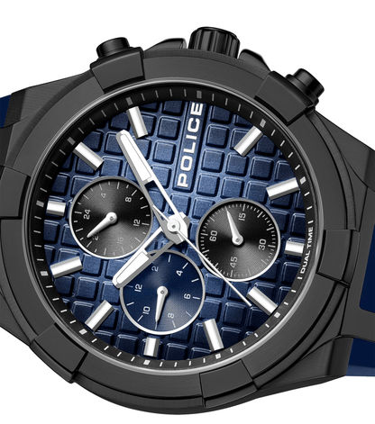 Police Guardian PEWGQ0082001 Herrenuhr Blau • Multifunktion • Silikonarmband, Bild 4