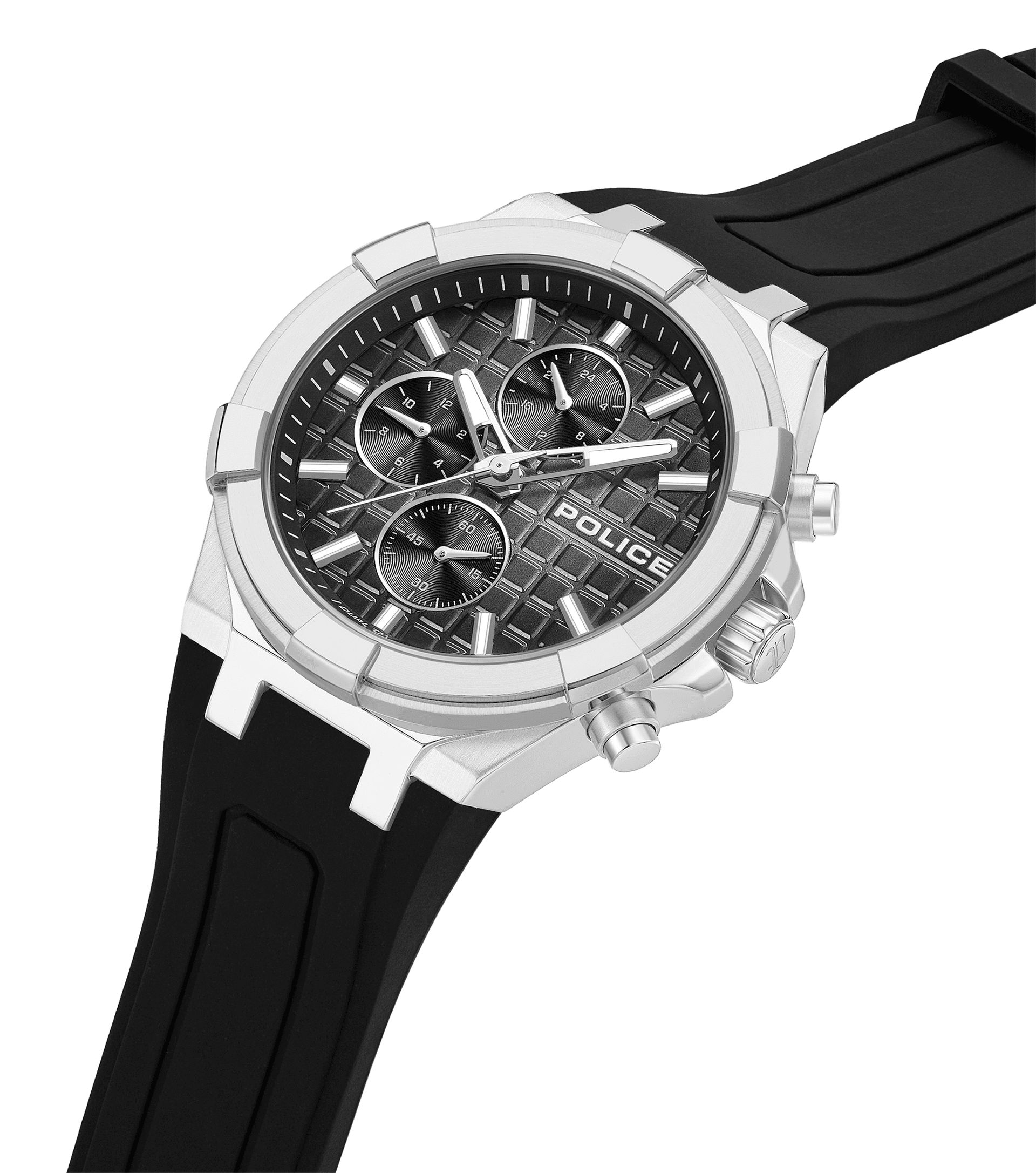 Police Guardian PEWGQ0082002 Herrenuhr Schwarz • Chronograph • 5 ATM Wasserdicht, Bild 2