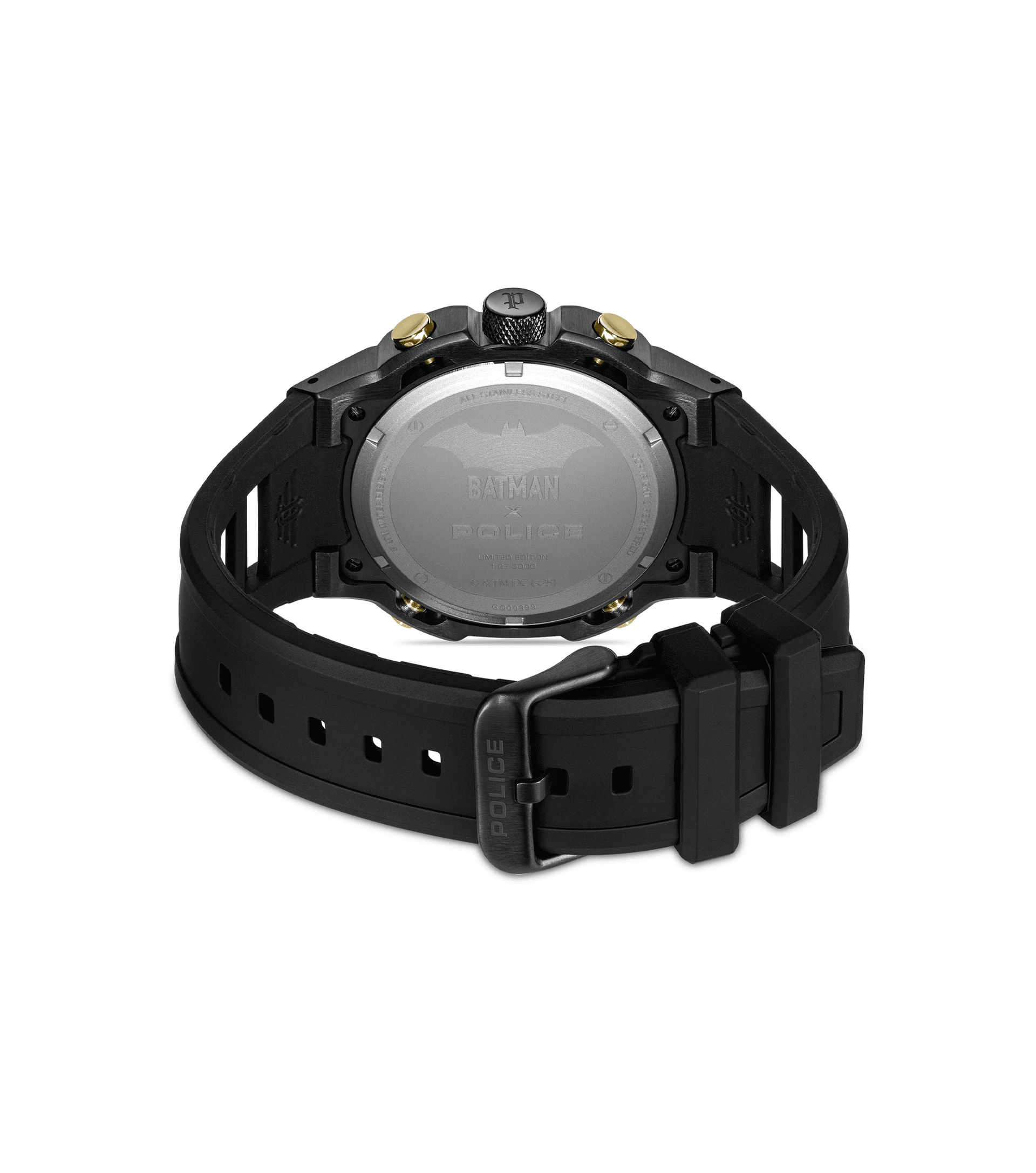 Police Crusader PEWGQ0089902-SET Herrenuhr Schwarz • Multifunktions-Chronograph • Batman-Edition mit Batarang Armband, Bild 3