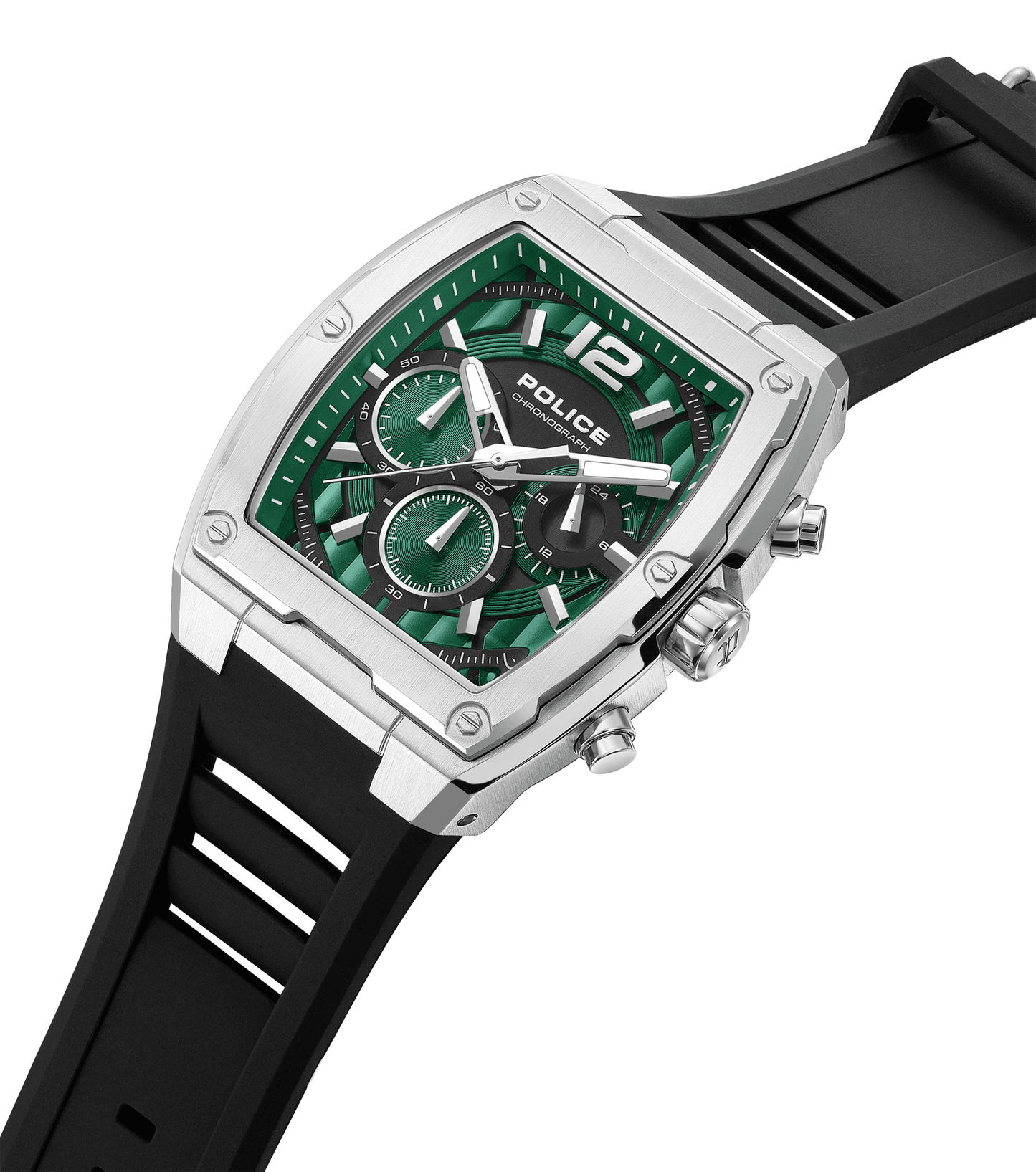 Police Creed PEWGQ0092801 Herrenuhr Schwarz • Dual-Time-Zifferblatt • Edelstahlgehäuse, Bild 2