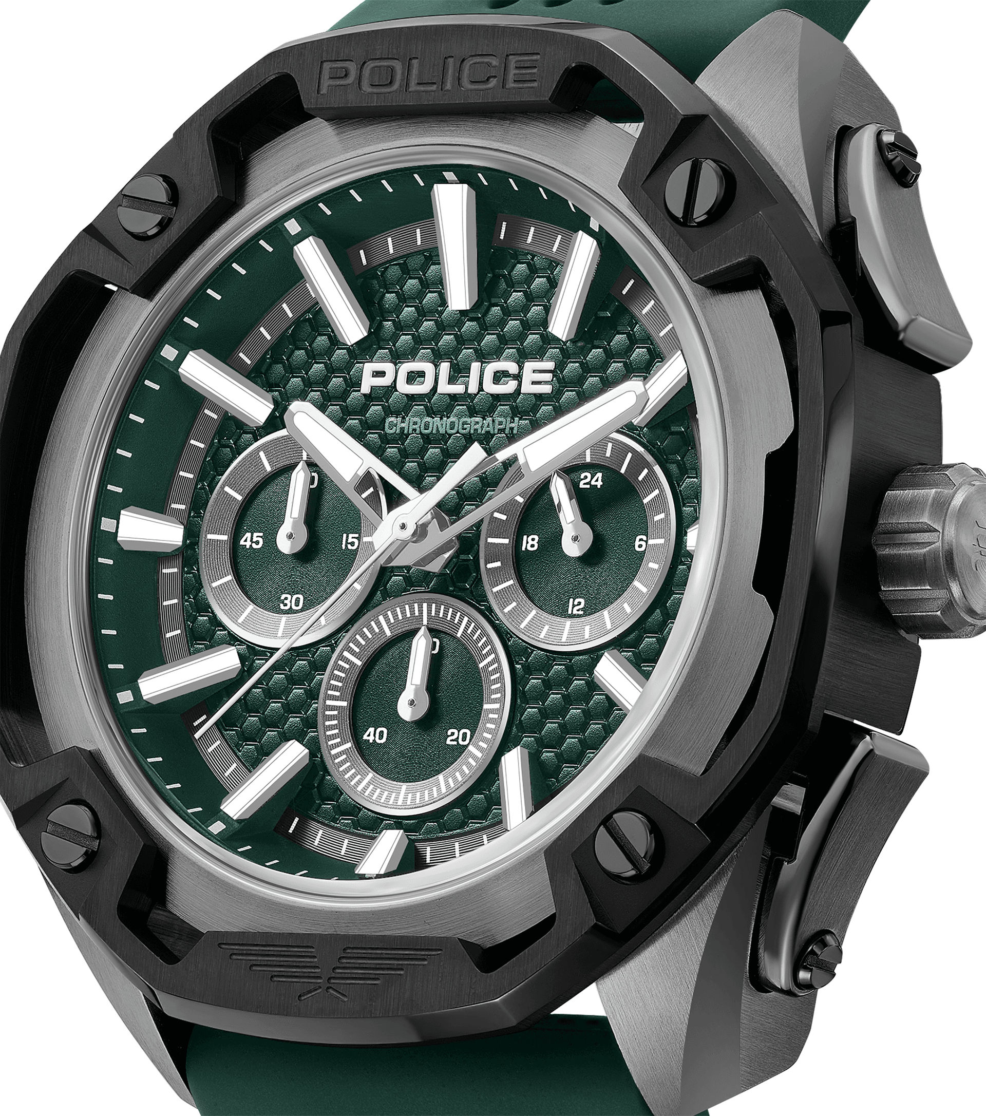 Police Centurian PEWGQ0093202 Herrenuhr Grün • Quarz-Chronograph • 5 ATM Wasserdicht, Bild 4