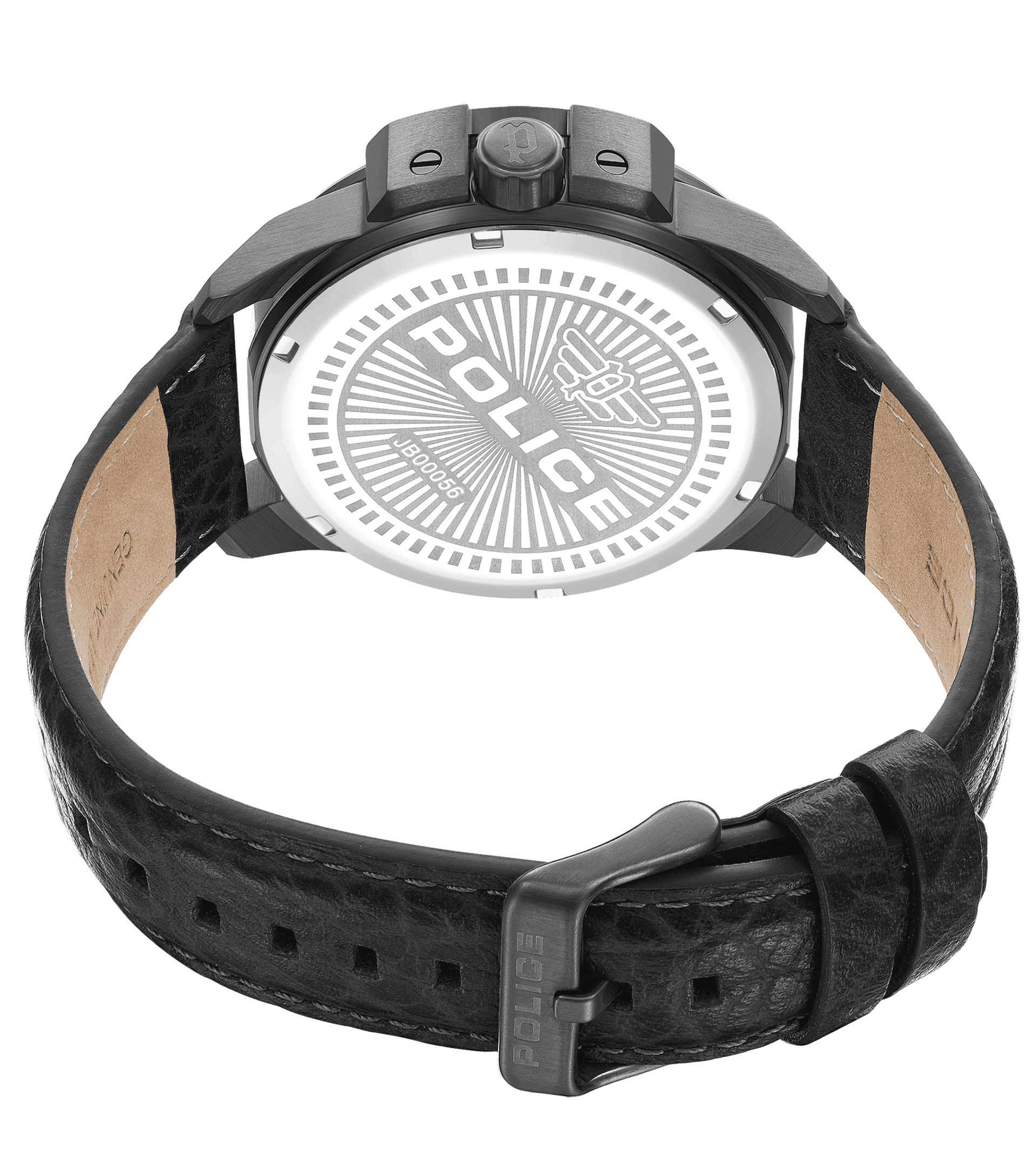 Police Underlined PEWJB0005603 Herrenuhr Schwarz • Lederarmband • Datum-Anzeige, Bild 3