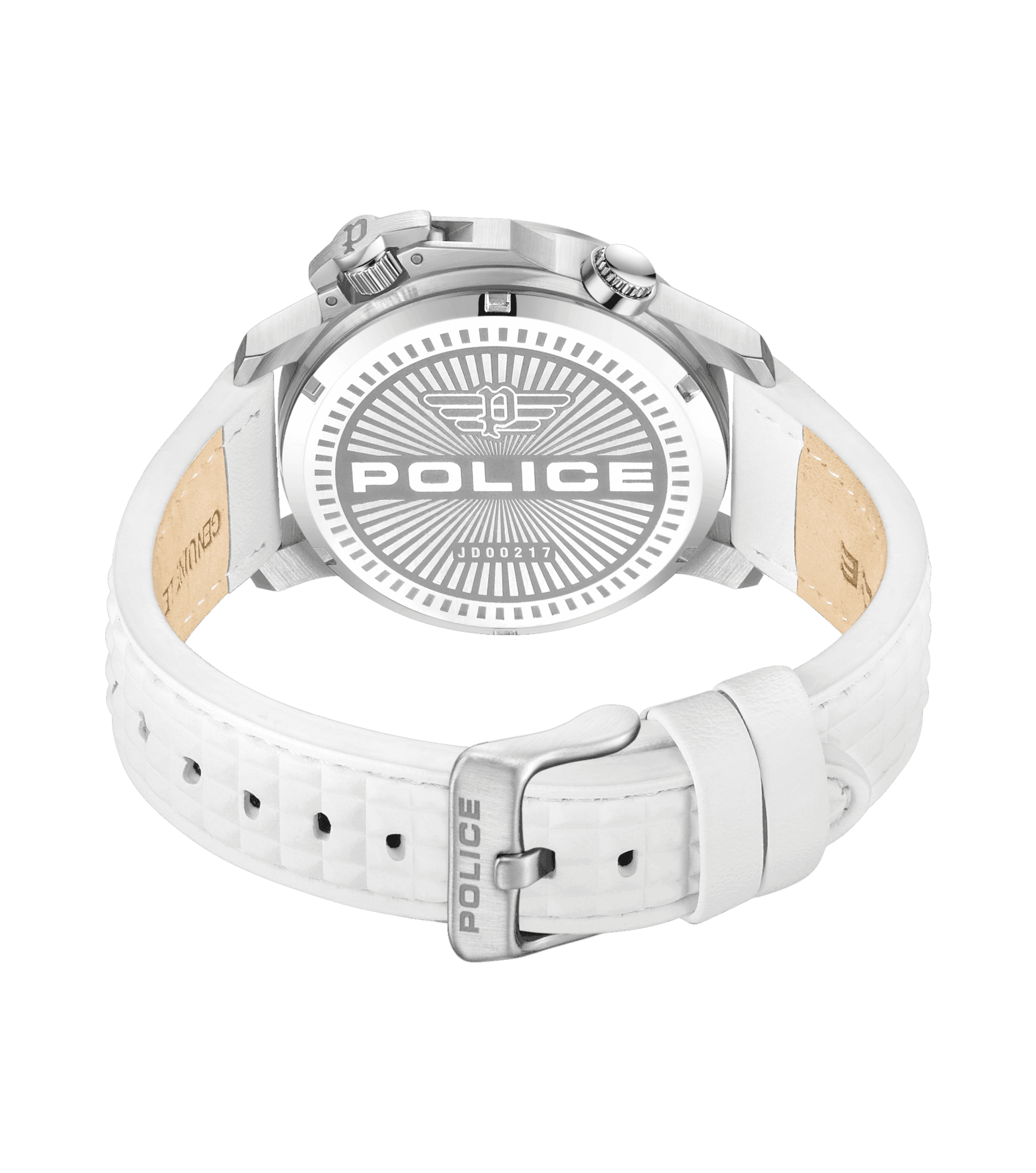 Police Automated PEWJD0021704 Herrenuhr Weiß • Kronenschutz • Hintergrundbeleuchtung, Bild 3