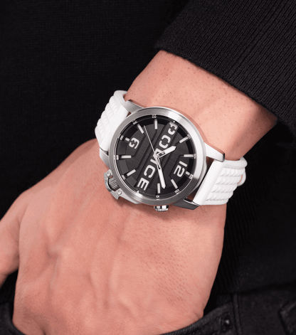 Police Automated PEWJD0021704 Herrenuhr Weiß • Kronenschutz • Hintergrundbeleuchtung, Bild 5