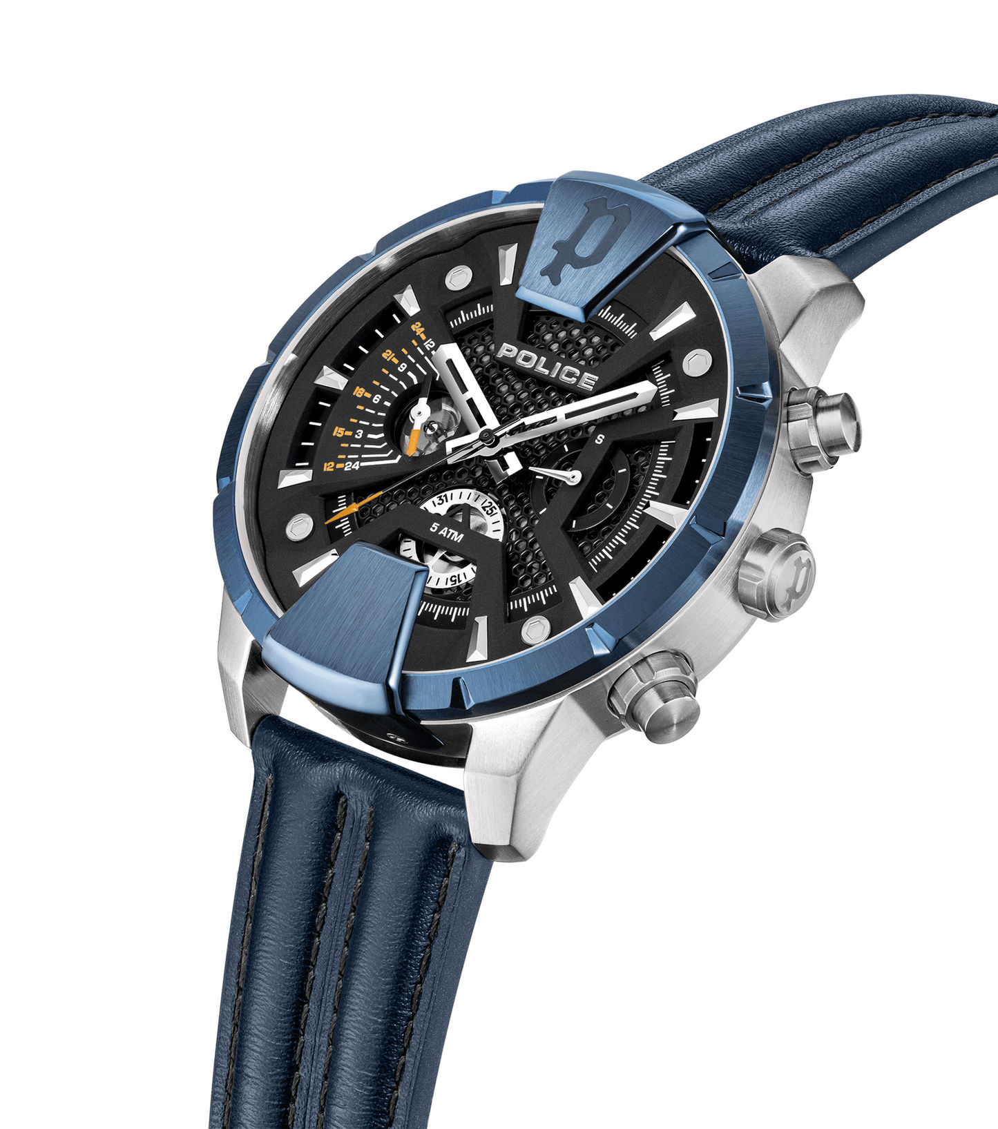 Police Huntley PEWJF2203709 Herrenuhr Blau • Multifunktion • 5 ATM Wasserdicht, Bild 2
