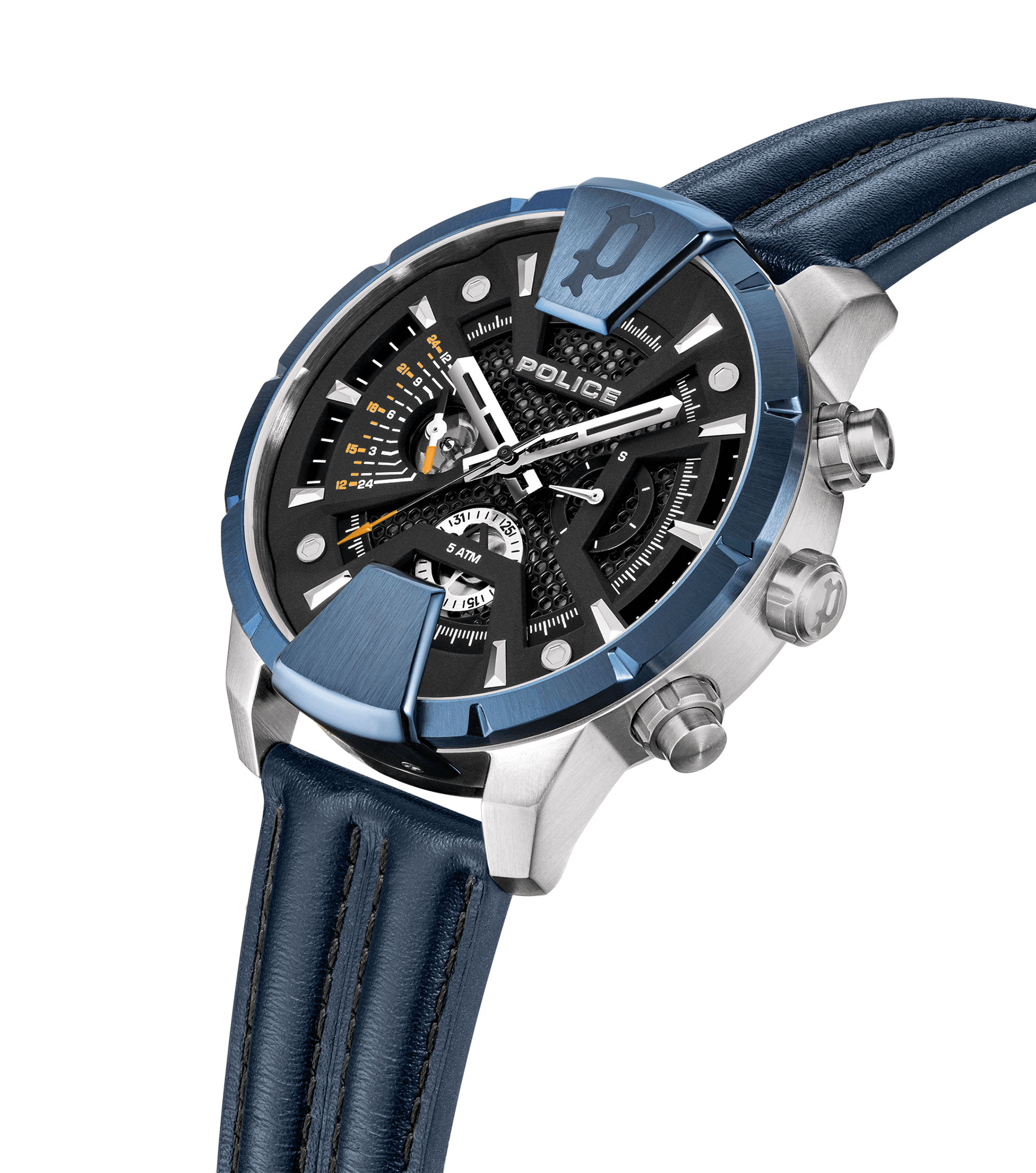 Police Huntley PEWJF2203709 Herrenuhr Blau • Multifunktion • 5 ATM Wasserdicht, Bild 2