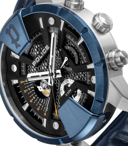 Police Huntley PEWJF2203709 Herrenuhr Blau • Multifunktion • 5 ATM Wasserdicht, Bild 4