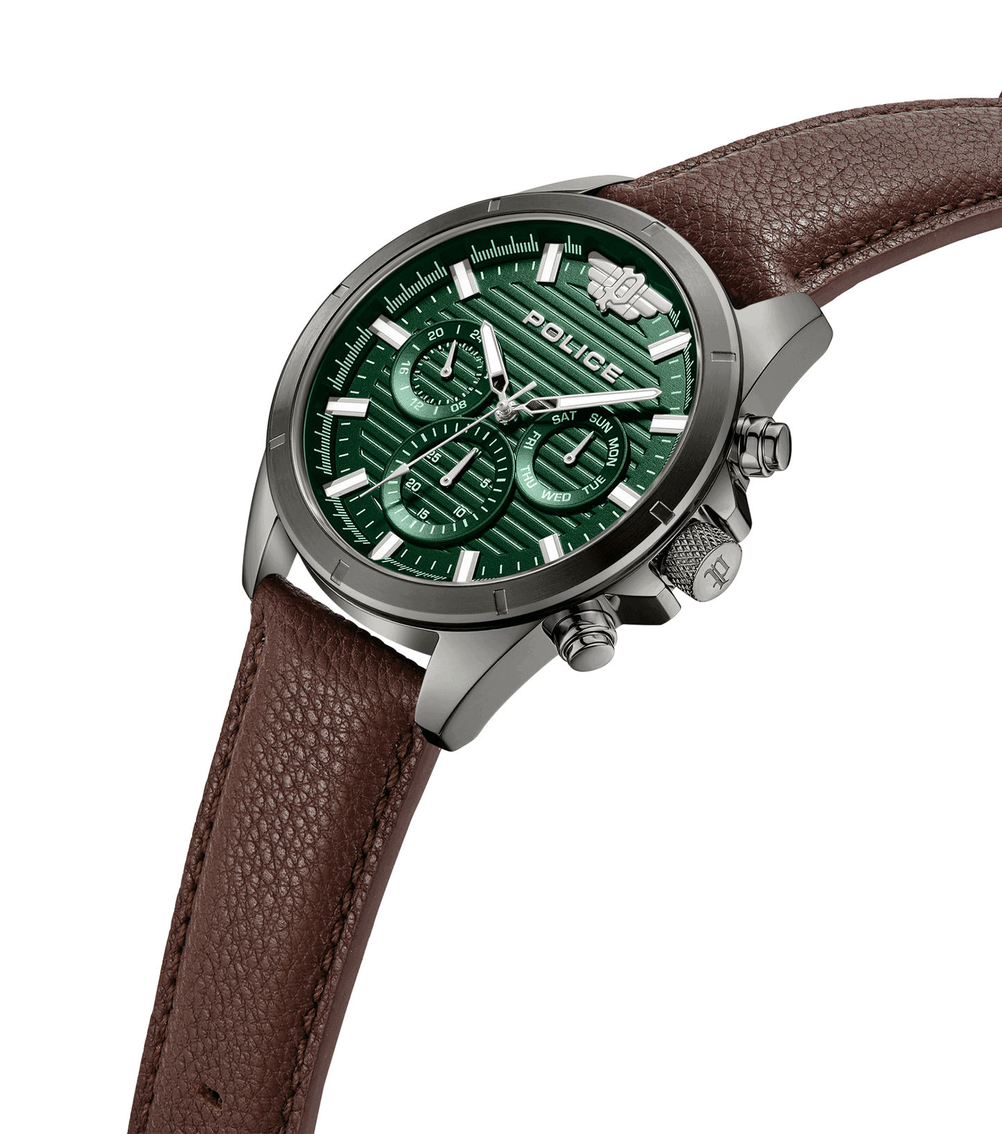 Police Malawi PEWJF2227811 Herrenuhr Grau • Lederarmband • 5 ATM Wasserdichtigkeit, Bild 2