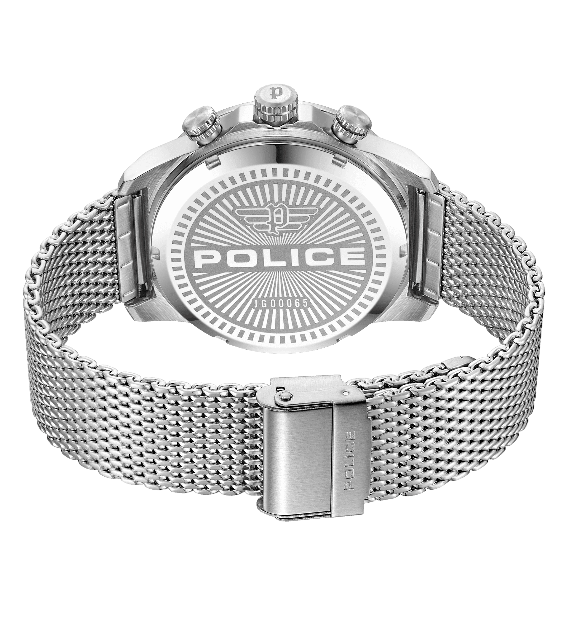Police Rotocrom PEWJG0006504 Herrenuhr Silber • Mechatronik-Werk • Dual-Zifferblatt, Bild 3