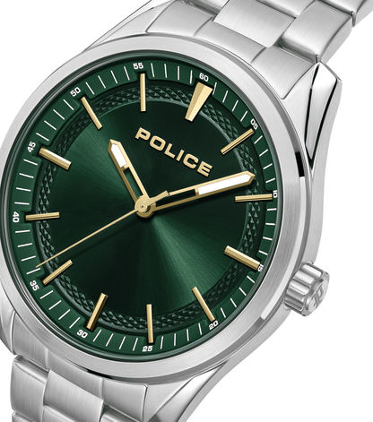 Police Grille PEWJG0018204 Herrenuhr Grün • Dunkelgrünes Sonnenschliff-Zifferblatt • Industrielles Edelstahl-Design, Bild 4