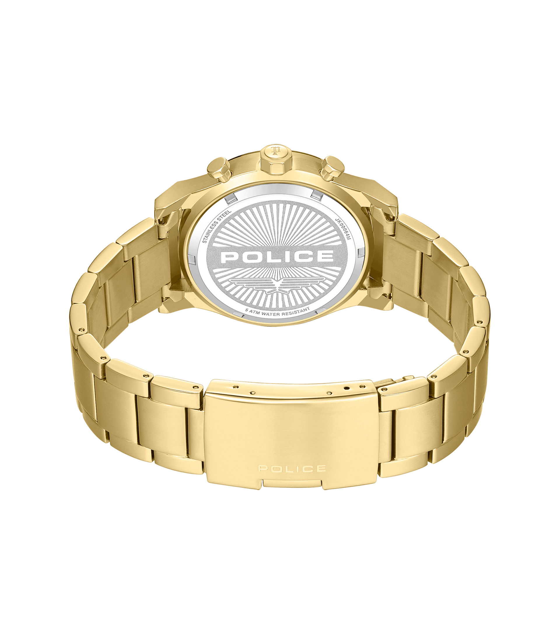 Police Knotty PEWJK0006404M Herrenuhr Schwarz • Chronograph • Roségold-Lünette, Bild 3