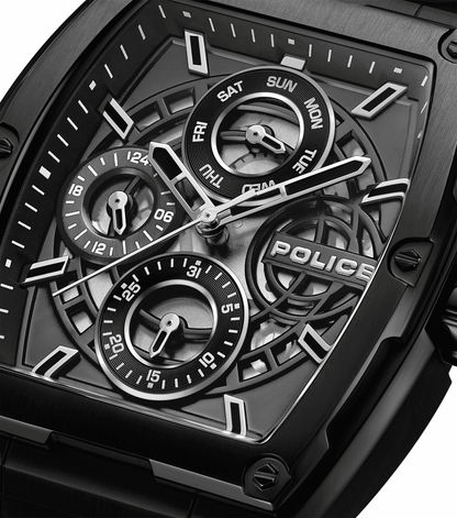 Police Creed PEWJQ0004501 Herren • Multifunktionsuhr • Verschraubte Krone, Bild 4