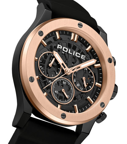 Police Knotty PEWJQ0006405M Herrenuhr Schwarz • Multifunktionswerk • Industrielles Design, Bild 4