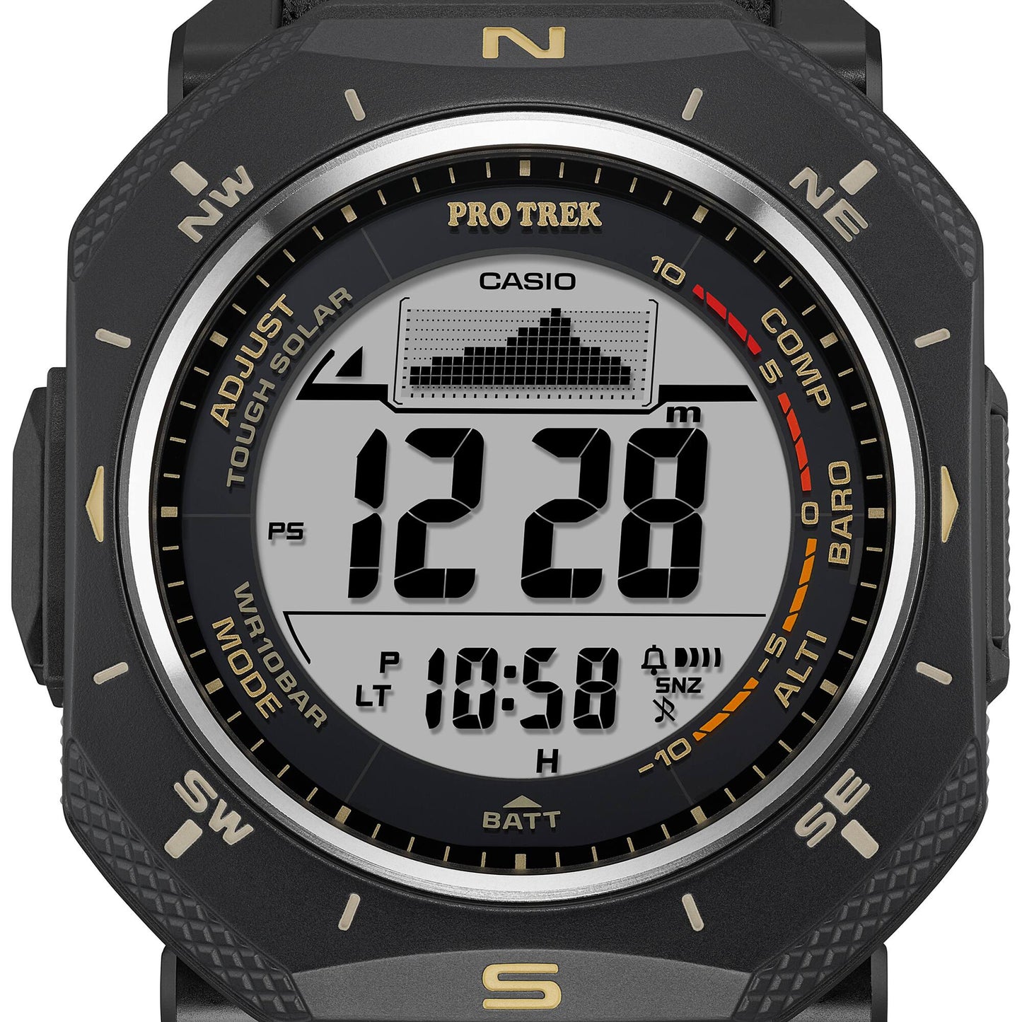 Casio Pro Trek PRG-69B-1ER PRG-69 Series Armbanduhr Schwarz • Solarbetrieb • Dreifachsensor, Bild 12