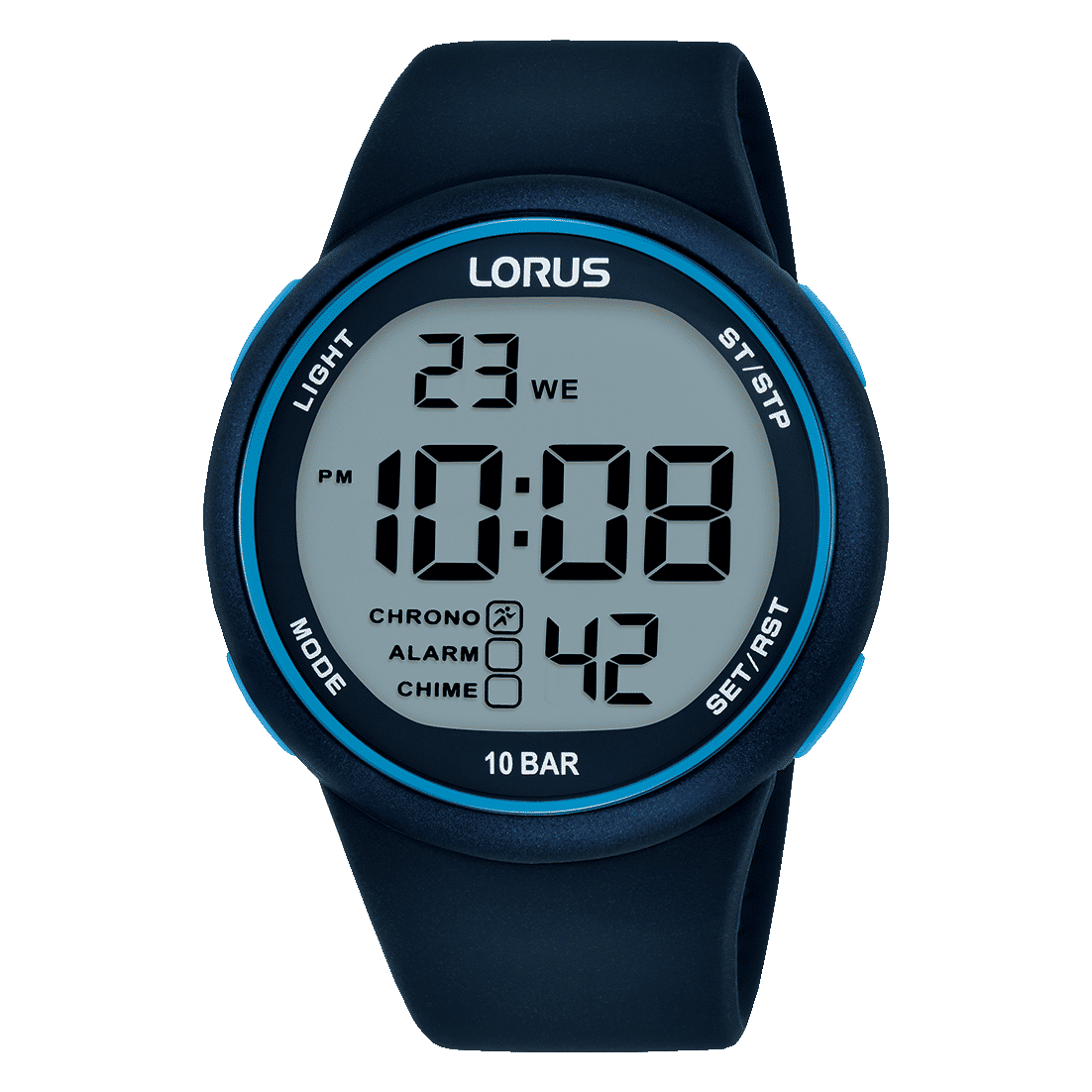Lorus Sports R2347QX9 Herren Armbanduhr Schwarz • Digitales Quarzwerk • 10 BAR wasserdicht