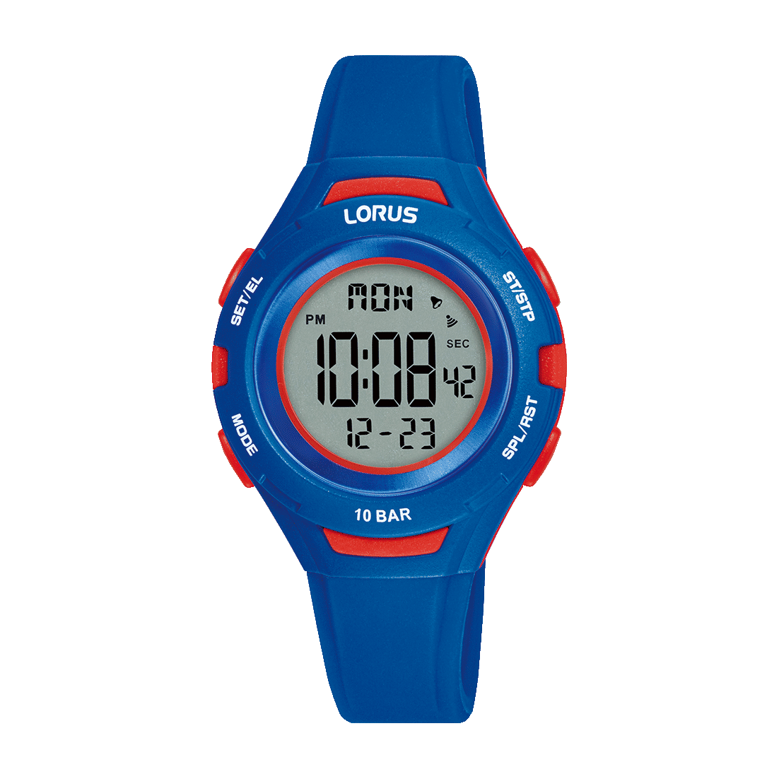 Lorus R2389PX9 Kinderuhr Schwarz • Digitales Quarzwerk • 10 ATM Wasserschutz