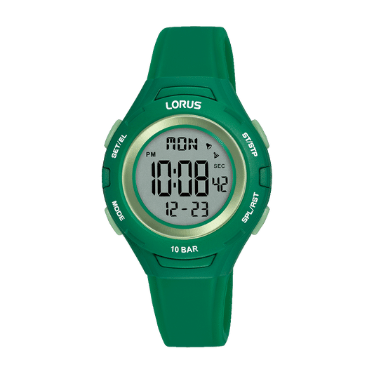 Lorus R2391PX9 Kinder Digitaluhr Schwarz • Chronograph & Timer • 10 ATM wasserdicht