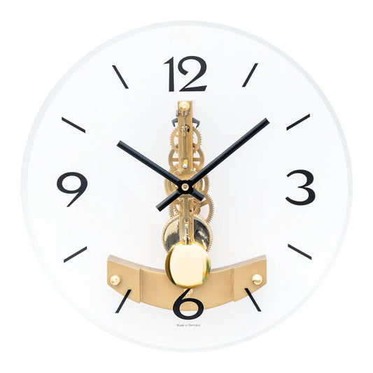AMS Funk R2755 Wanduhr • Regulator 14-Tage-Werk • Mineralglas bedruckt