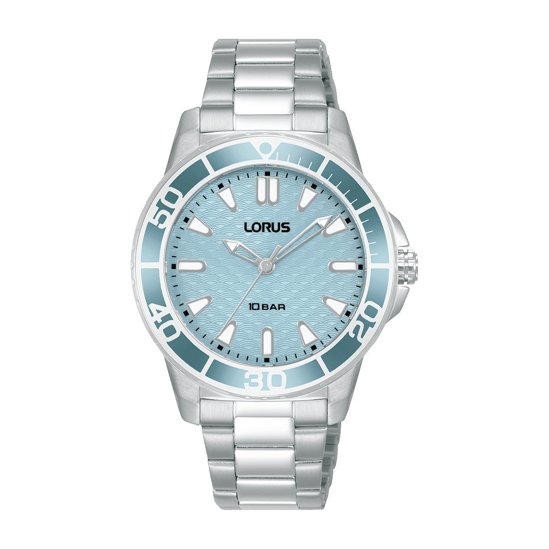 Lorus RG251VX9 Sport Damenuhr Hellblau • Mineralglas • 10 ATM