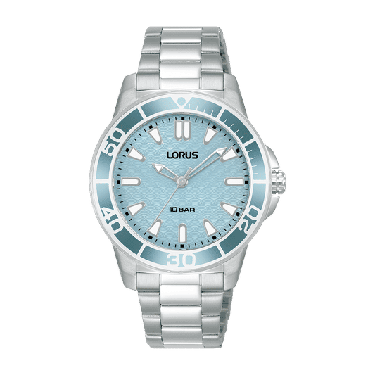 Lorus RG251VX9 Sport Damenuhr Hellblau • Mineralglas • 10 ATM