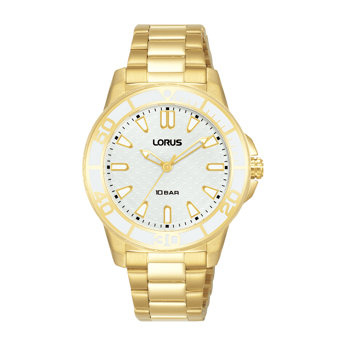 Lorus RG256VX9 Sport Damenuhr Weiß • Mineralglas • 10 ATM