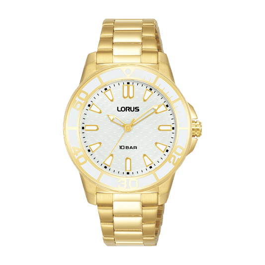 Lorus RG256VX9 Sport Damenuhr Weiß • Mineralglas • 10 ATM