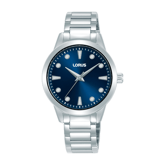 Lorus Ladies RG261YX9 Damenuhr Dunkelblau • Mineralglas • Edelstahlarmband