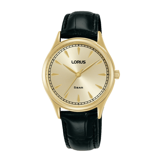 Lorus Classic RG298YX9 Damen Armbanduhr Schwarz • Mineralglas • Quarzwerk
