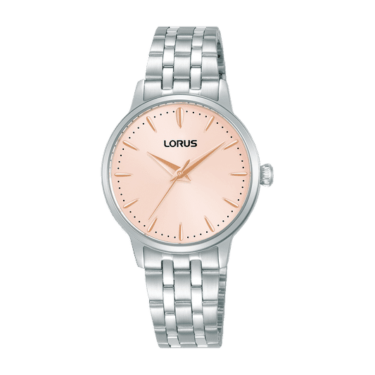 Lorus RG319XX9 Damenuhr Fashion Rosa • Mineralglas • Edelstahlarmband