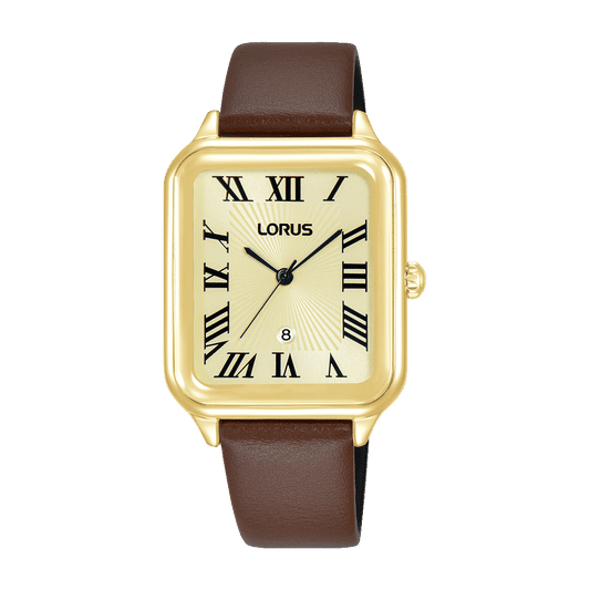 Lorus Dress RH742BX9 Damen Armbanduhr Braun • Mineralglas • Quarzwerk