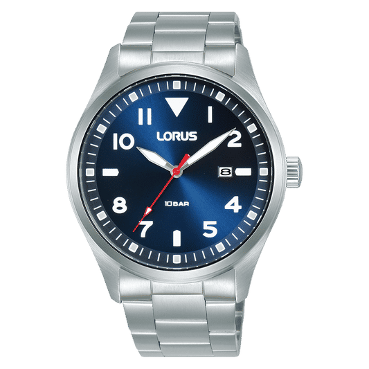 Lorus Sports RH925QX9 Herrenuhr Dunkelblau • Mineralglas • 10 bar Wasserdicht
