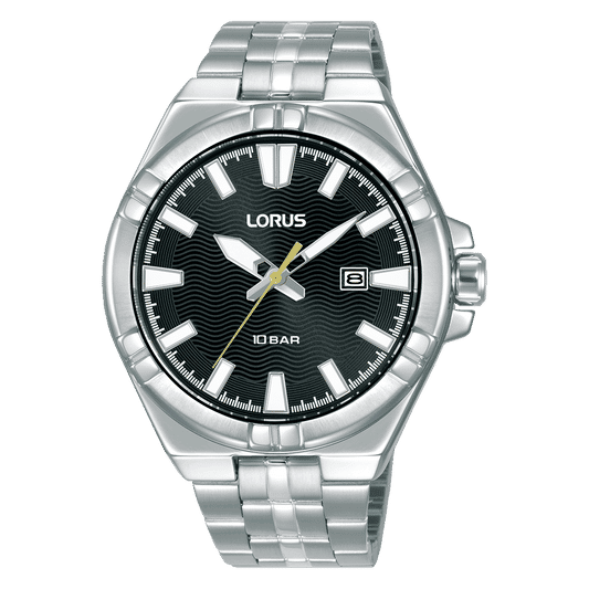 Lorus Classic RH971RX9 Herren Armbanduhr • Mineralglas • Edelstahlarmband